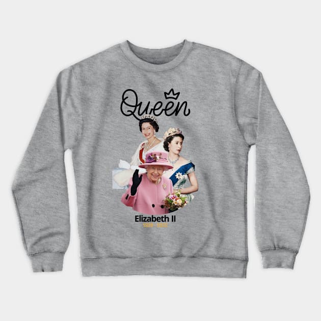 queen elizabeth vintage 1926-2022 Crewneck Sweatshirt by lubystevanus